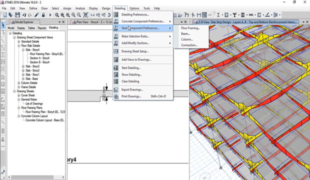 How to use Etabs 2016 for slab design