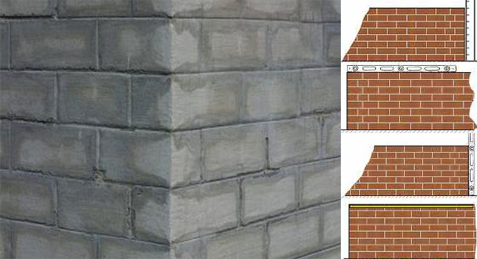 How to examine brickwork in a wall
