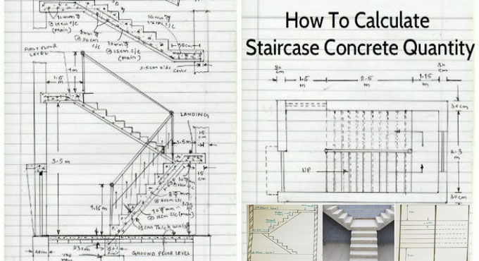 Calculation Method of Concrete Quantity for a Staircase