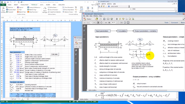 How to use excel for carrying out complex engineering calculations for structural analysis