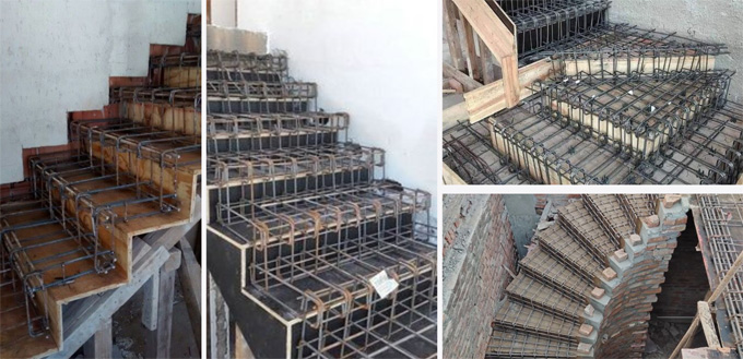 Formwork for concrete stairs