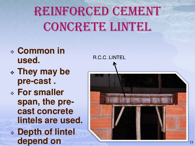 How to design R.C.C lintels