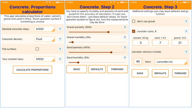 Download an exclusive online construction calculator for measuring concrete work