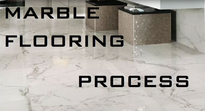 How to develop marble flooring in a site