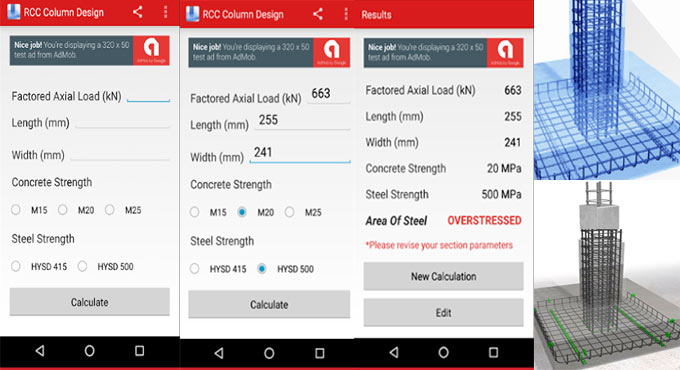 RCC Column Design â€“ An exclusive mobile based app for civil and structural engineers