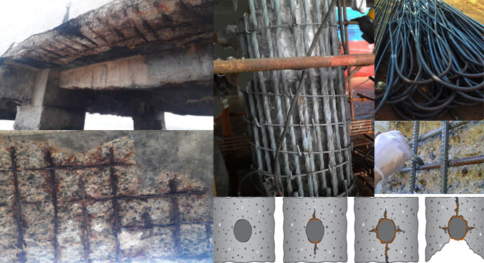 Some useful processes to resist corrosion in steel reinforcement