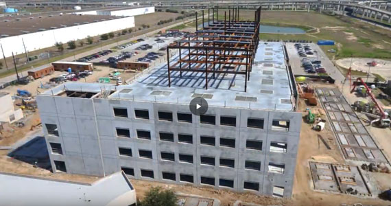 Time Lapse construction video on new extension of Memorial Hermann Katy Hospital