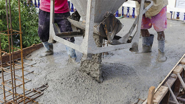 How does water play an important role in concrete