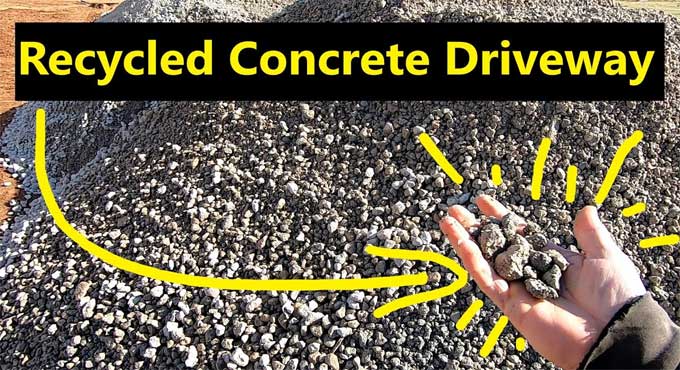 Recycled Concrete Aggregate and Crushed Concrete Driveways