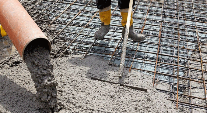 How leftover concrete casting structures are used to reduce project cost