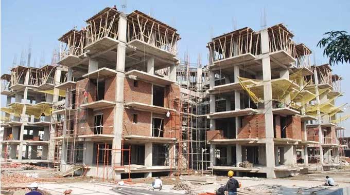 Stages in Construction of a Residential Building