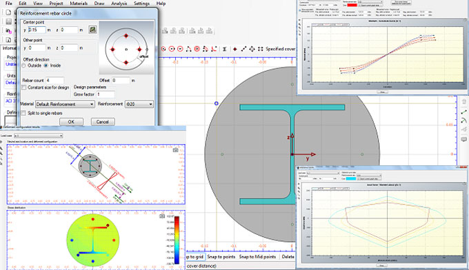 Cross Section Analysis & Design is a powerful construction program for analysis & design of structural cross section