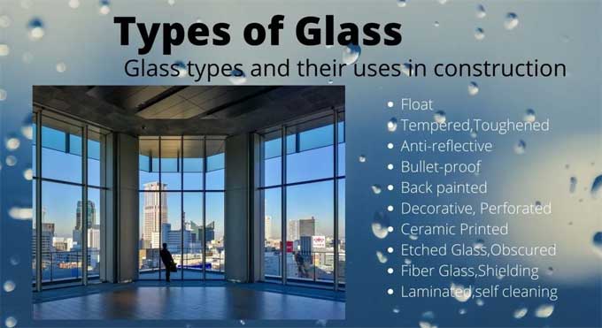 What are the top 5 types of Glass for Construction and how do they work?