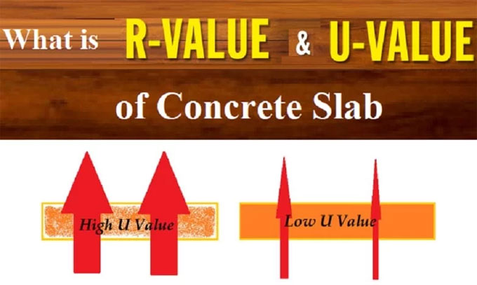 Details about R-value and U-value of Concrete Slab