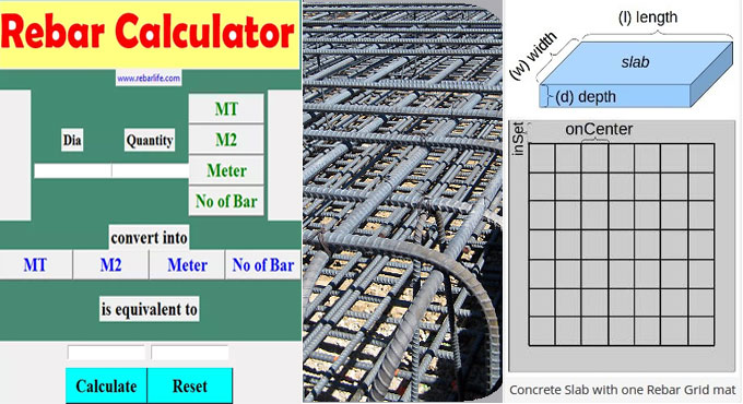 How to make calculation for rebar with Rebarcalculator