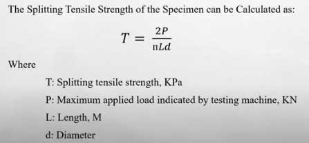 Concrete Tensile Strength Test in Construction
