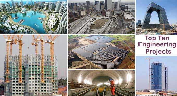 Construction Industry's 10 largest Engineering Projects ever